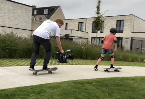 Achter de schermen: filmen vanop een skateboard